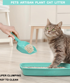 Clumping Tofu Cat Litter, Dust Free and Lightweight Cat Litter