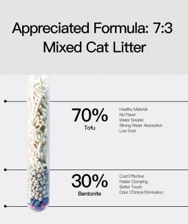 Low Dust And Non-Stick Mixed Cat Litter