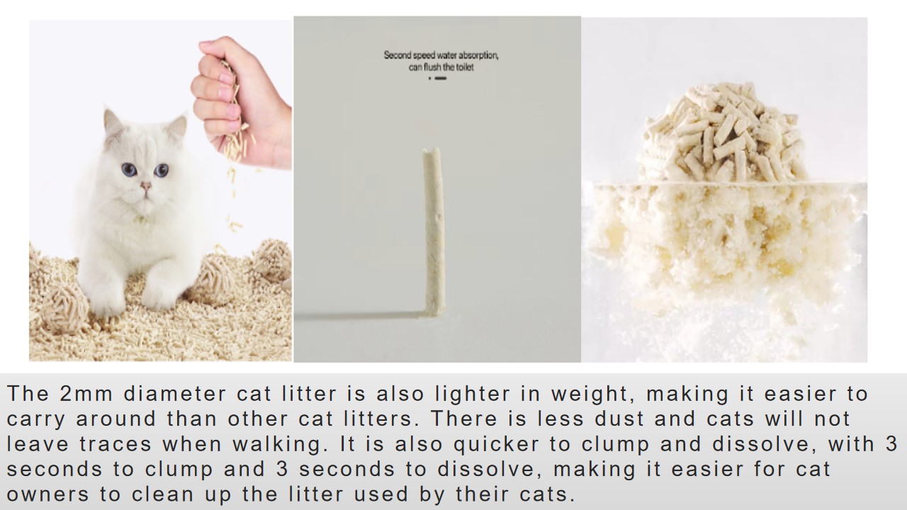 The 2mm diameter cat litter is also lighter in weight.jpg